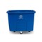 Toter 16 Cubic Ft. 500 lbs. Capacity Heavy Duty Manual Cube Truck BLURecycle MMC16 - alternate 1